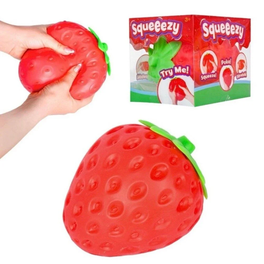 Jumbo Squeeze Strawberry Squishy Toy New sunny days